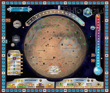 Настольная игра "Покорение Марса: Эллада и Элизий" (Terraforming Mars: Hellas & Elysium)